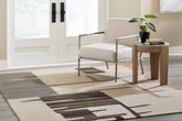 Prime Furniture - Ashley Furniture - Kencher Rug - 10' x 14' Rug / Beige/Brown - R406820